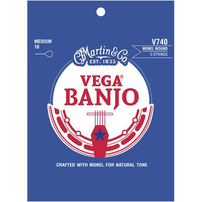 Martin Guitar V740 Vega Banjo 5 Medium Monel Martin Guitar V740 Vega Banjo 5 Medium Monel