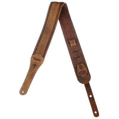 Taylor Wings Distressed Leather Strap Dark Brown Taylor Wings Distressed Leather Strap Dark Brown