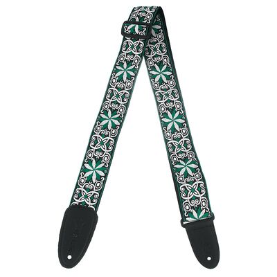 Levys Hootenanny Woven Strap GRW verde e bianco Levys Hootenanny Woven Strap GRW verde e bianco