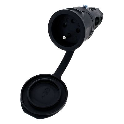Presa elettrica femmina PC Electric 2411-ss con terra - 250V nero IP54 Presa elettrica femmina PC Electric 2411-ss con terra - 250V nero IP54