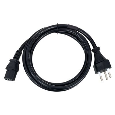 the sssnake Powercord Swiss C13 1,5m Black the sssnake Powercord Swiss C13 1,5m Black