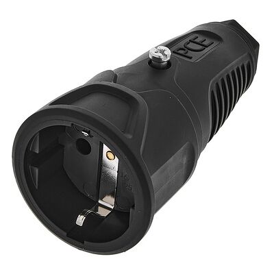 Spina elettrica femmina PC Electric 2520-ss con terra - Tutto gomma 250V IP20 Spina elettrica femmina PC Electric 2520-ss con terra - Tutto gomma 250V IP20