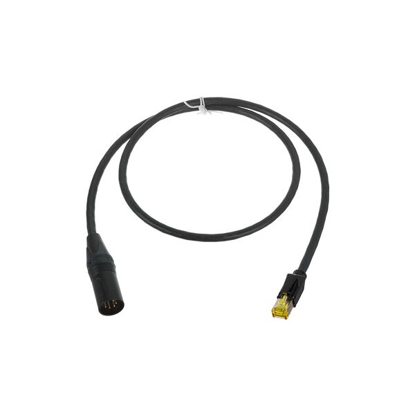 sommer cable cat7 xlrm adapter 1m black black