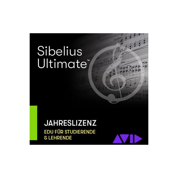 avid sibelius ultimate ann subs edu red