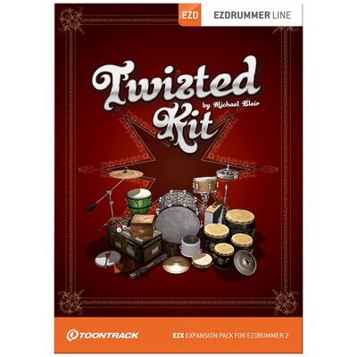 Toontrack Toontrack EZX Twisted Kit - Libreria di Percussioni Toontrack Toontrack EZX Twisted Kit - Libreria di Percussioni