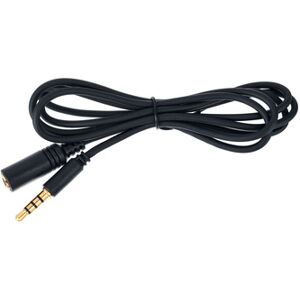 the sssnake slim line 4 pin jack 1,0m bk black