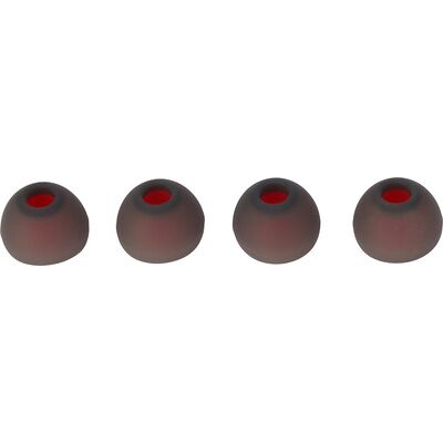 XVive Soft Silicone Ear Tips S BLK 4 nero e rosso semitrasparenti XVive Soft Silicone Ear Tips S BLK 4 nero e rosso semitrasparenti
