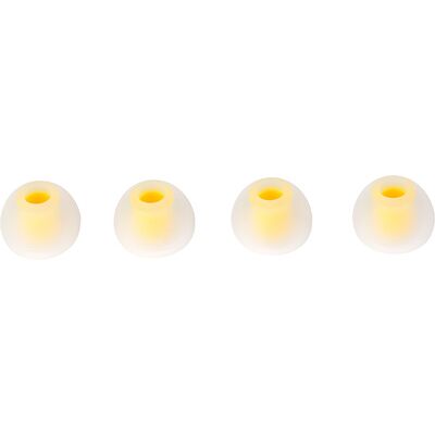 XVive Soft Silicone Ear Tips T9 S bianco e giallo traslucidi XVive Soft Silicone Ear Tips T9 S bianco e giallo traslucidi