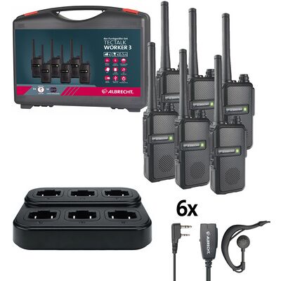 Albrecht Tectalk Worker 3 - Walkie-Talkie - Nero Albrecht Tectalk Worker 3 - Walkie-Talkie - Nero