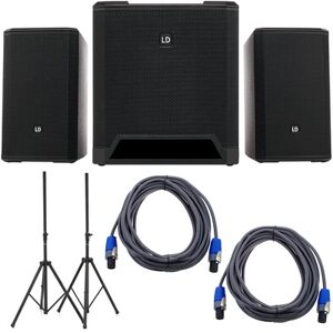 LD Systems Dave 12 G4X Stand Bundle nero