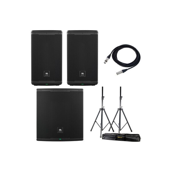 jbl eon710/718s basis bundle nero