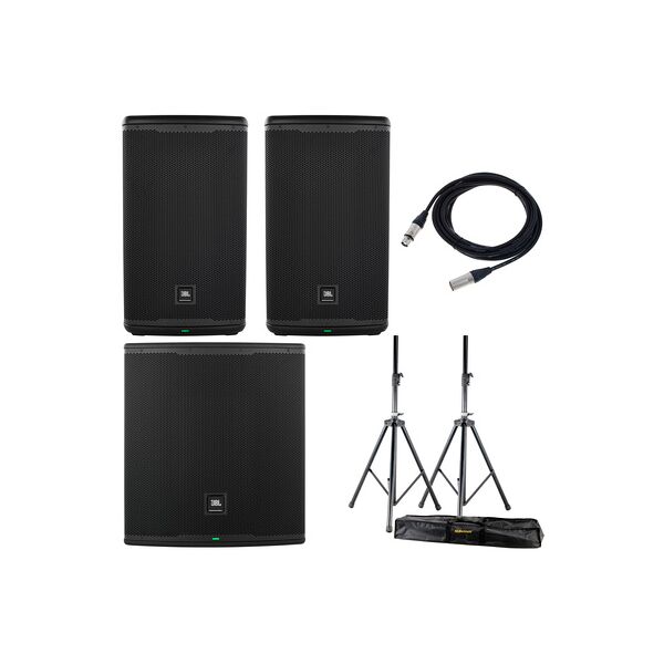 jbl eon712/718s basis bundle nero