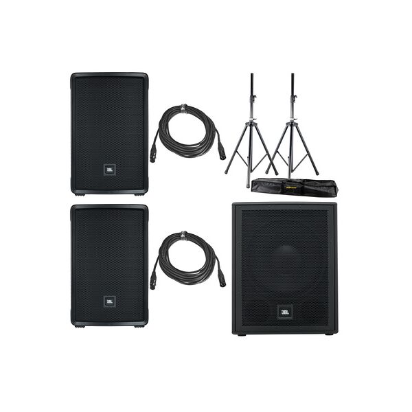 jbl irx 112bt/115s basis bundle nero