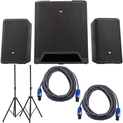 LD Systems Dave 18 G4X Stand Bundle nero