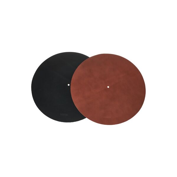 richter 12 leather slipmat set brown and black