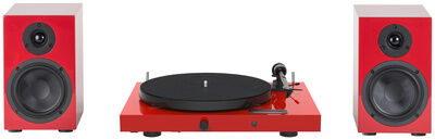 Pro-Ject Juke Box E1 HiFi Set red Red