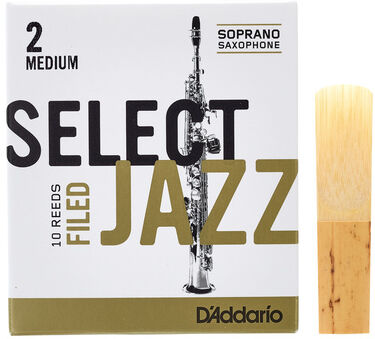 DAddario Woodwinds Select Jazz Filed Soprano 2M DAddario Woodwinds Select Jazz Filed Soprano 2M