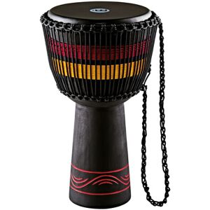 Meinl Adj7-xl 13 Djembe Black Decorated With Carved Red Decoration