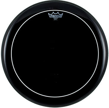 Remo 18" Pinstripe Ebony Black