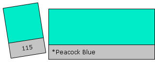 Lee Colour Filter 115 Peacock Blue Peacock Blue