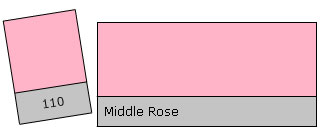 Lee Filter Roll 110 Middle Rose Middle Rose