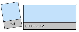 Lee Filter Roll 201 Full C.T. Blue Full C