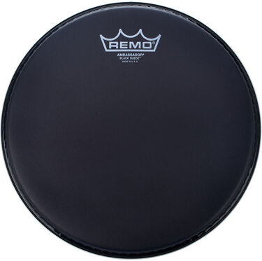 Remo 13" Ambassador Black Suede