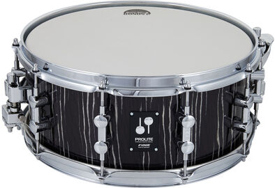 Sonor 14"x06" ProLite Snare Ebony Ebony White Stripes