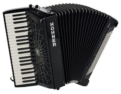 Hohner Bravo III 120 silent key Black