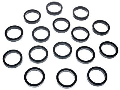 Stairville Snap Protector Ring Bk 16pcs Black