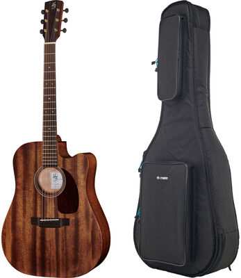 Harley Benton CLD-15MCE SolidWood Bundle naturale opaco