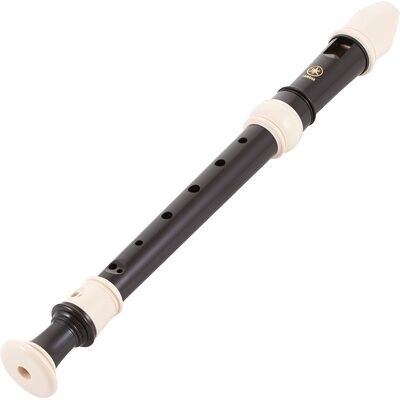 Yamaha YRS-301 III Soprano Recorder marrone con anelli bianchi Yamaha YRS-301 III Soprano Recorder marrone con anelli bianchi
