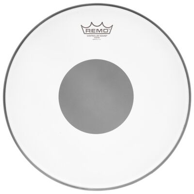 Remo 14" CS Coated Black Dot Snare bianco con superficie sabbiata Remo 14" CS Coated Black Dot Snare bianco con superficie sabbiata