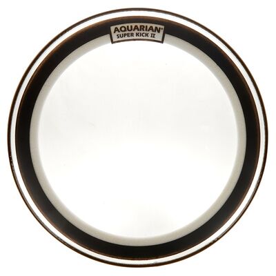 Aquarian 22" Super Kick II Clear Bass trasparente Aquarian 22" Super Kick II Clear Bass trasparente
