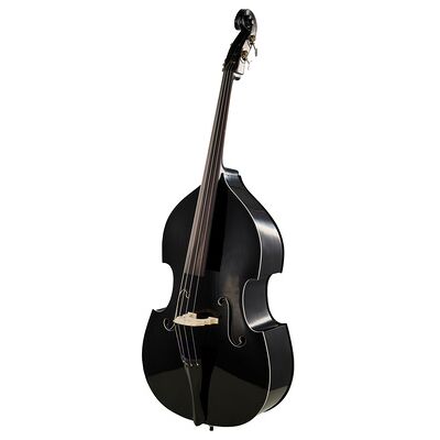 Thomann Rockabilly Double Bass BK nero con profili bianchi Thomann Rockabilly Double Bass BK nero con profili bianchi