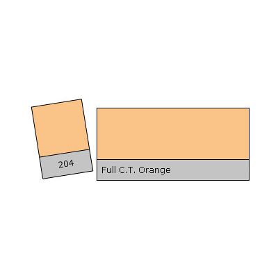 Lee Filter Roll 204 F. C.T. Orange Full C Lee Filter Roll 204 F. C.T. Orange Full C
