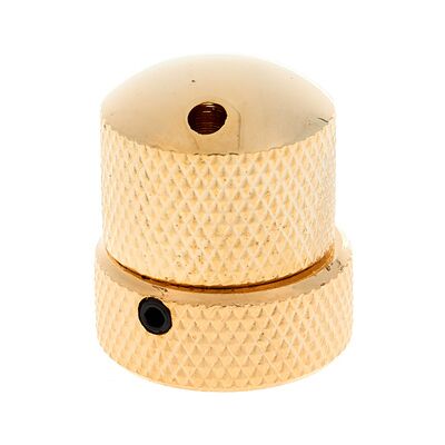 Warwick Potentiometer Dome Knob Gold Gold coloured Warwick Potentiometer Dome Knob Gold Gold coloured
