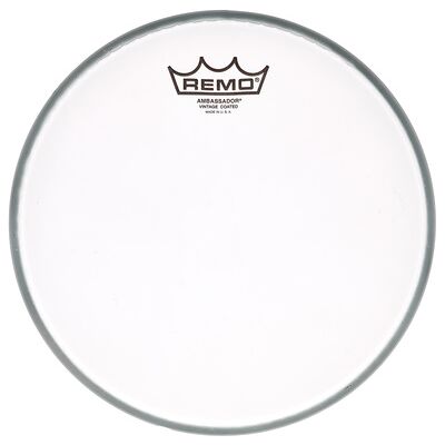 Remo 10" Vintage A Coated bianco con superficie sabbiata Remo 10" Vintage A Coated bianco con superficie sabbiata