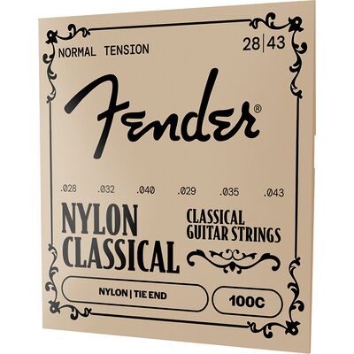Fender 100 Nylon CLR/SLVR Tie End Fender 100 Nylon CLR/SLVR Tie End