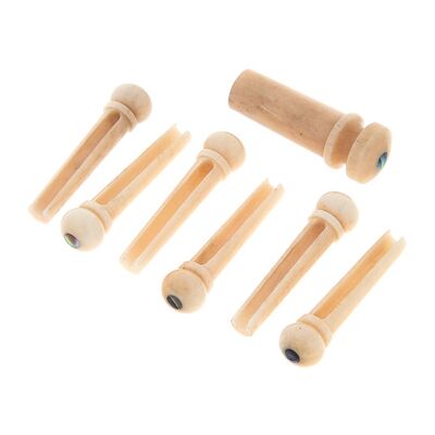 Harley Benton PartsBridgepin Set Bone Ab Eye naturale Harley Benton PartsBridgepin Set Bone Ab Eye naturale