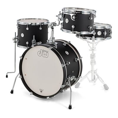 DW Design Frequent Flyer Black Black Satin DW Design Frequent Flyer Black Black Satin