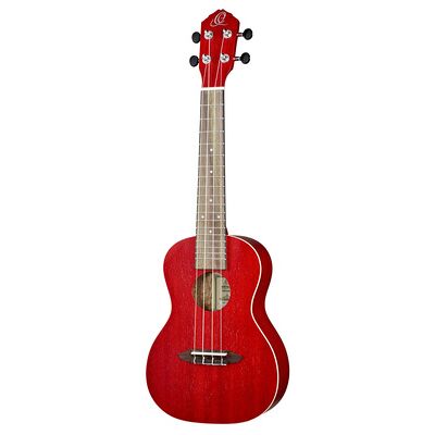 Ortega RUFIRE Concert See thru red satin Ortega RUFIRE Concert See thru red satin