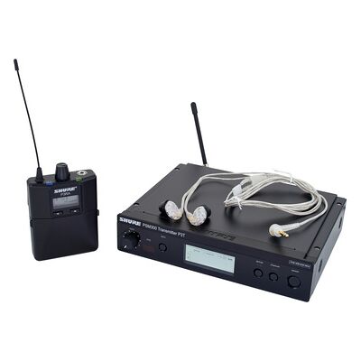 Sistema In-Ear Shure PSM300 - Monitoraggio wireless - H20 (518-542MHz) - SE215 Sistema In-Ear Shure PSM300 - Monitoraggio wireless - H20 (518-542MHz) - SE215