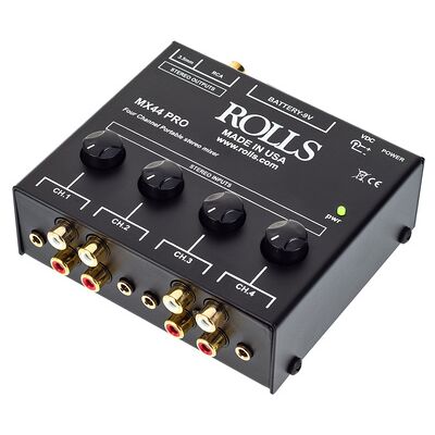 Rolls MX44Pro Mixer Stereo a 4 Canali - Audio Equipment Rolls MX44Pro Mixer Stereo a 4 Canali - Audio Equipment