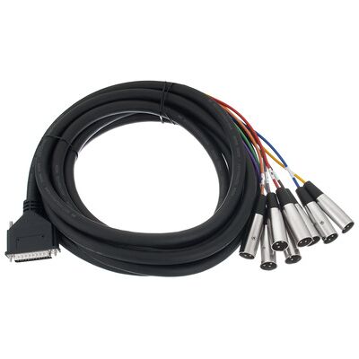 Hosa DTM-805 Cavo audio multicore 8-fach XLR maschio a DB25 5m Hosa DTM-805 Cavo audio multicore 8-fach XLR maschio a DB25 5m