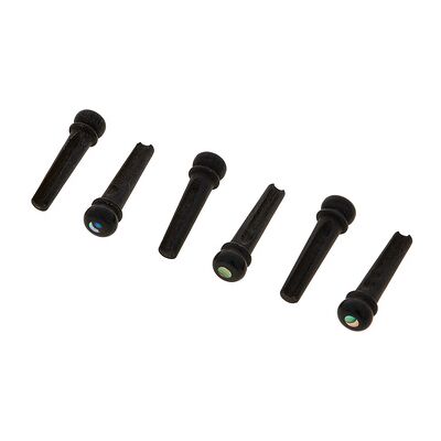 Taylor Bridge Pin Ebony/Abalone Set Taylor Bridge Pin Ebony/Abalone Set