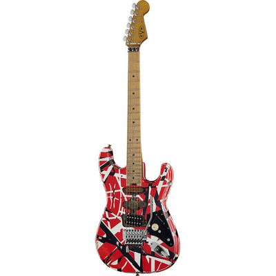 Evh Frankie Striped MN Relic R/W/B Red Evh Frankie Striped MN Relic R/W/B Red