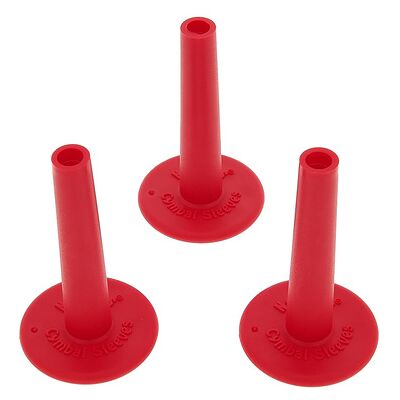 No Nuts Cymbal Sleeves 3pcs Red Red No Nuts Cymbal Sleeves 3pcs Red Red