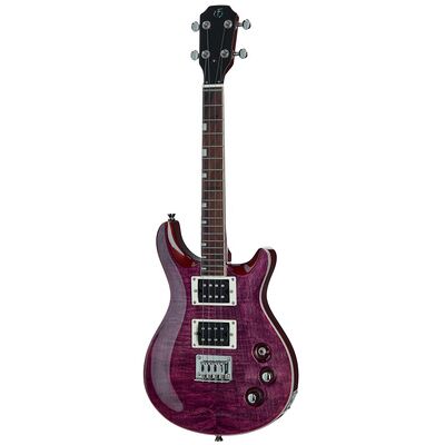 Flight Vanguard Tenor E-Ukulele TPP trasparente viola lucido Flight Vanguard Tenor E-Ukulele TPP trasparente viola lucido