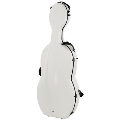 Gewa Pure Cello Polycarb. WH Wheels bianco esternamente Gewa Pure Cello Polycarb. WH Wheels bianco esternamente